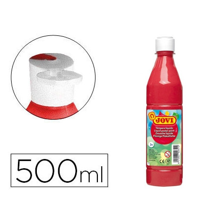 TEMPERA LIQUIDA JOVI ESCOLAR 500 ML BERMELLON