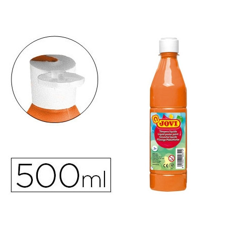 TEMPERA LIQUIDA JOVI ESCOLAR 500 ML NARANJA