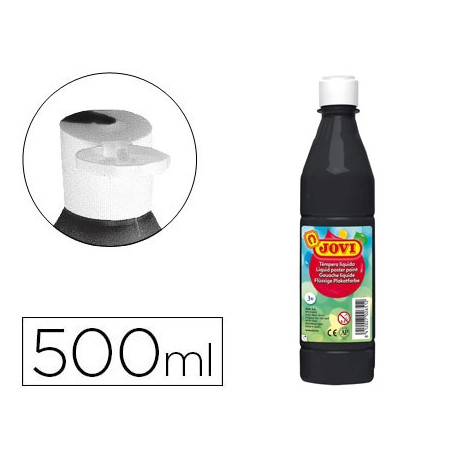 TEMPERA LIQUIDA JOVI ESCOLAR 500 ML NEGRO