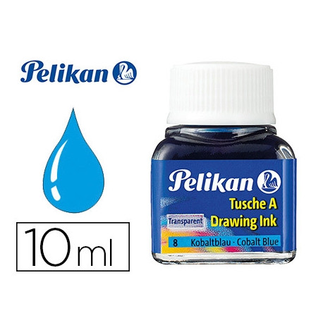 TINTA CHINA PELIKAN AZUL COBALTO BOTE DE 10 ML