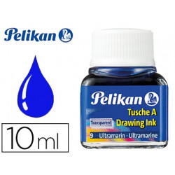 TINTA CHINA PELIKAN AZUL ULTRAMAR BOTE DE 10 ML