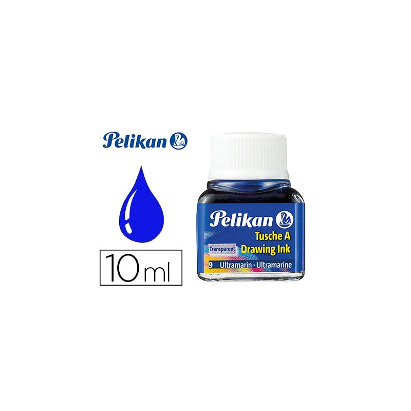 TINTA CHINA PELIKAN AZUL ULTRAMAR BOTE DE 10 ML