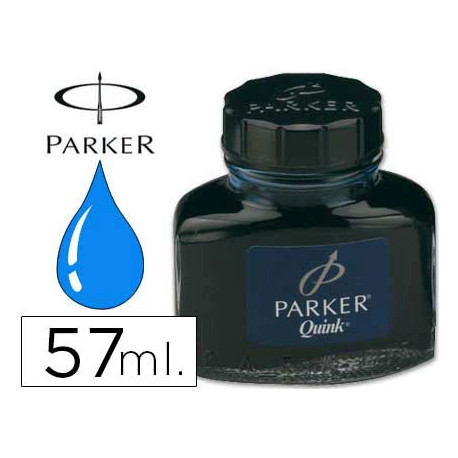 TINTA ESTILOGRAFICA PARKER AZUL PERMANENTE BOTE 57 ML