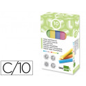 TIZA COLOR ANTIPOLVO LIDERPAPEL -CAJA DE 10 UNIDADES