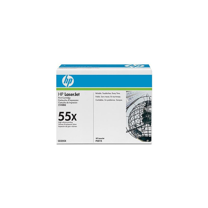 TONER HP 55X NEGRO -12500PAG- P3015X