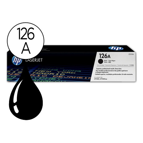 TONER HP LASERJET CP1025 MFP M175A CE310A NEGRO -1200 PAG-