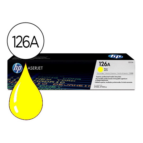 TONER HP LASERJET CP1025 MFP M175A CE312A AMARILLO 1000 PAG