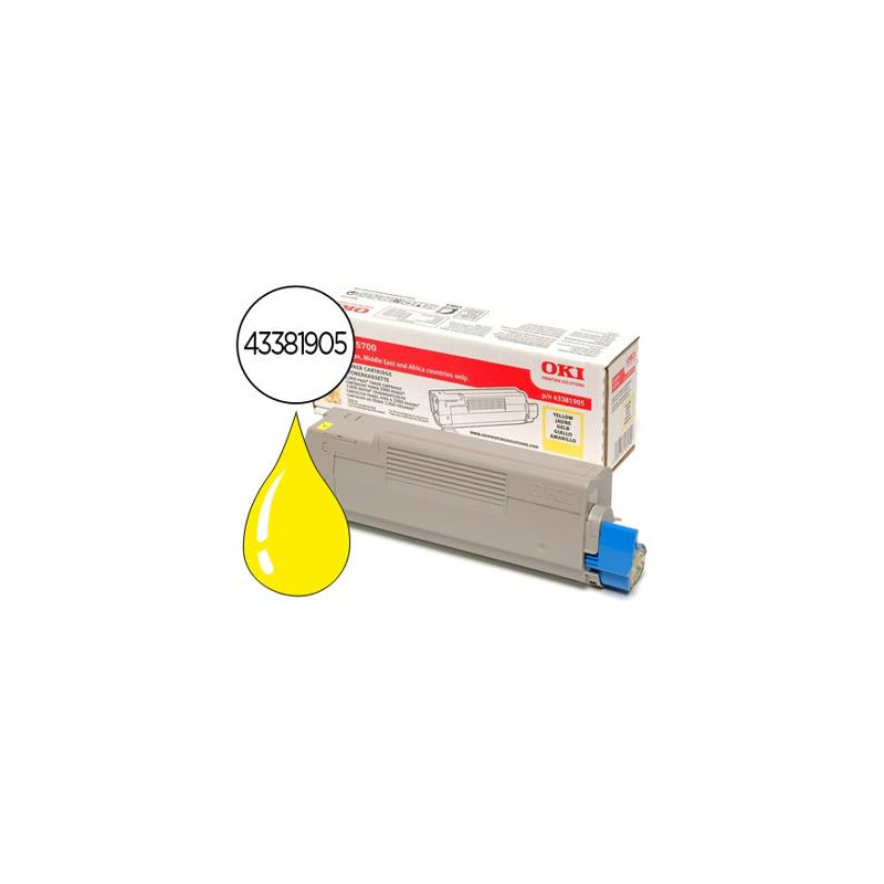 TONER OKI C5600/5700 AMARILLO -2.000 PAG-