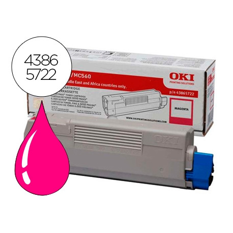 TONER OKI C5850/5950/MC560 MAGENTA -6000PAG- TYPE C11