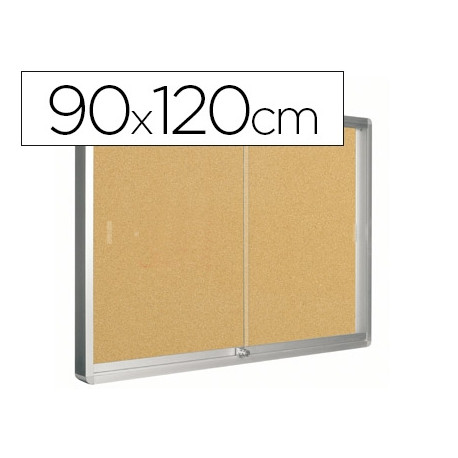 VITRINA DE ANUNCIOS Q-CONNECT MARCO DE ALUMINIO 900 X 1200 MM