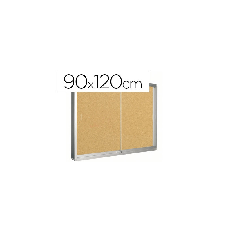 VITRINA DE ANUNCIOS Q-CONNECT MARCO DE ALUMINIO 900 X 1200 MM