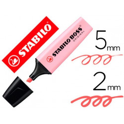 ROTULADOR STABILO BOSS PASTEL FLUORESCENTE 70 RUBOR ROSA