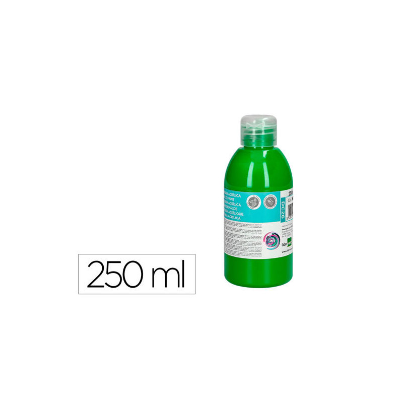 PINTURA ACRILICA LIDERPAPEL BOTE DE 250 ML VERDE