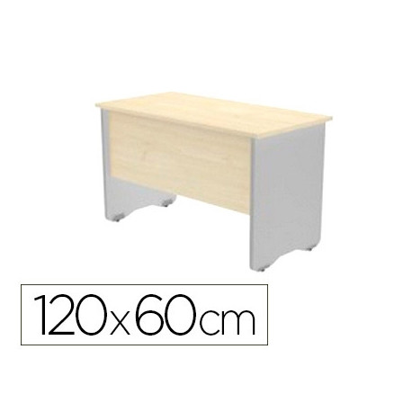 MESA OFICINA ROCADA SERIE WORK 120X60 CM ACABADO AW04 BLANCO/BLANCO