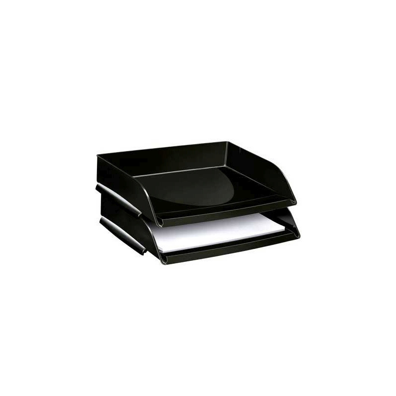 BANDEJA SOBREMESA CEP PLASTICO APAISADA NEGRO 351X260X69 MM