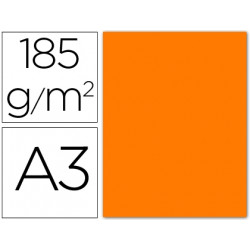 CARTULINA GUARRO DIN-A3 NARANJA FLUORESCENTE 185GRS.