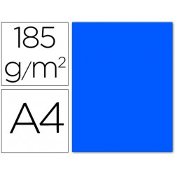 CARTULINA GUARRO DIN-A4 AZUL MAR 185 GR 