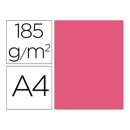 CARTULINA GUARRO DIN-A4 FUCSIA 185 GR 