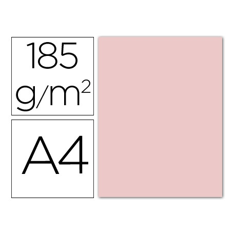 CARTULINA GUARRO DIN-A4 ROSA 185 GR 