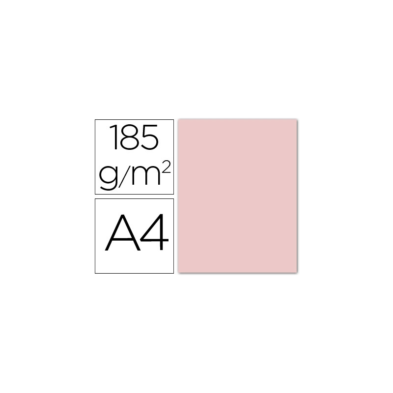 CARTULINA GUARRO DIN-A4 ROSA 185 GR 