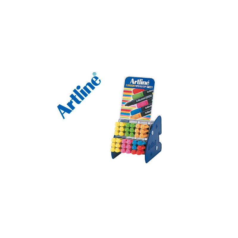 ROTULADORES ARTLINE FLUORESCENTE EK-660 EXPOSITOR DE 36 UNIDADES COLORES SURTIDOS