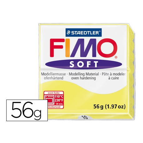 PASTA STAEDTLER FIMO SOFT 57 GR COLOR AMARILLO LIMON