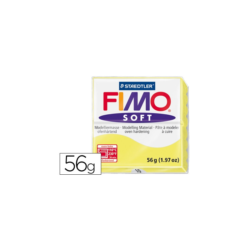 PASTA STAEDTLER FIMO SOFT 57 GR COLOR AMARILLO LIMON