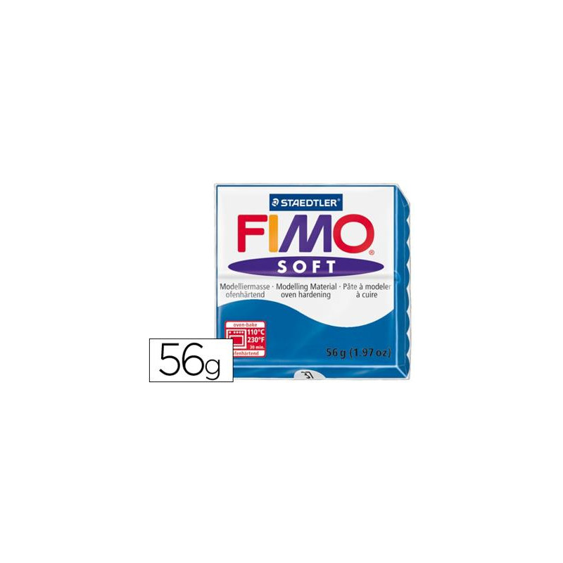 PASTA STAEDTLER FIMO SOFT 57 GR COLOR AZUL