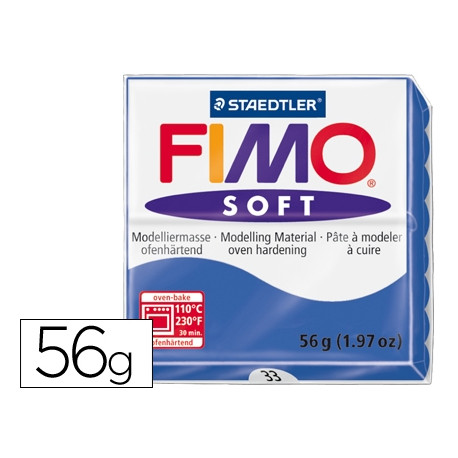 PASTA STAEDTLER FIMO SOFT 57 GR COLOR AZUL BRILLANTE