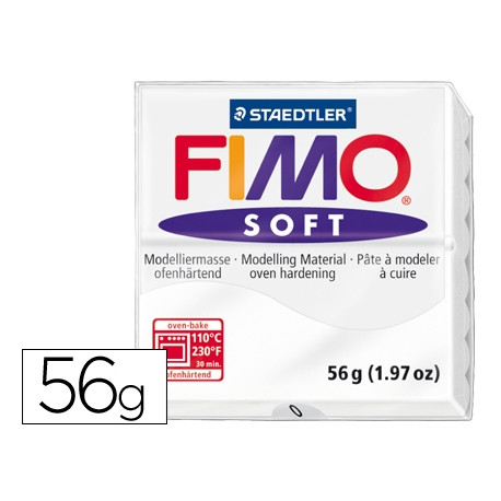 PASTA STAEDTLER FIMO SOFT 57 GR COLOR BLANCO