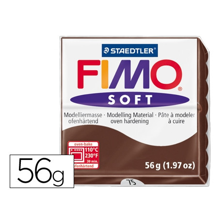 PASTA STAEDTLER FIMO SOFT 57 GR COLOR CHOCOLATE