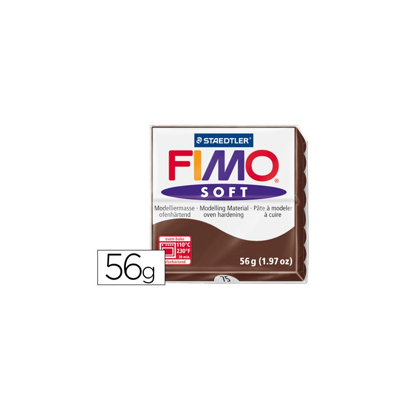 PASTA STAEDTLER FIMO SOFT 57 GR COLOR CHOCOLATE