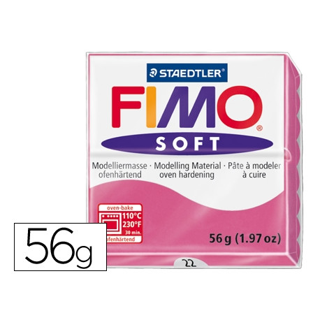 PASTA STAEDTLER FIMO SOFT 57 GR COLOR FRAMBUESA