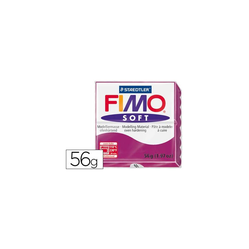 PASTA STAEDTLER FIMO SOFT 57 GR COLOR PURPURA