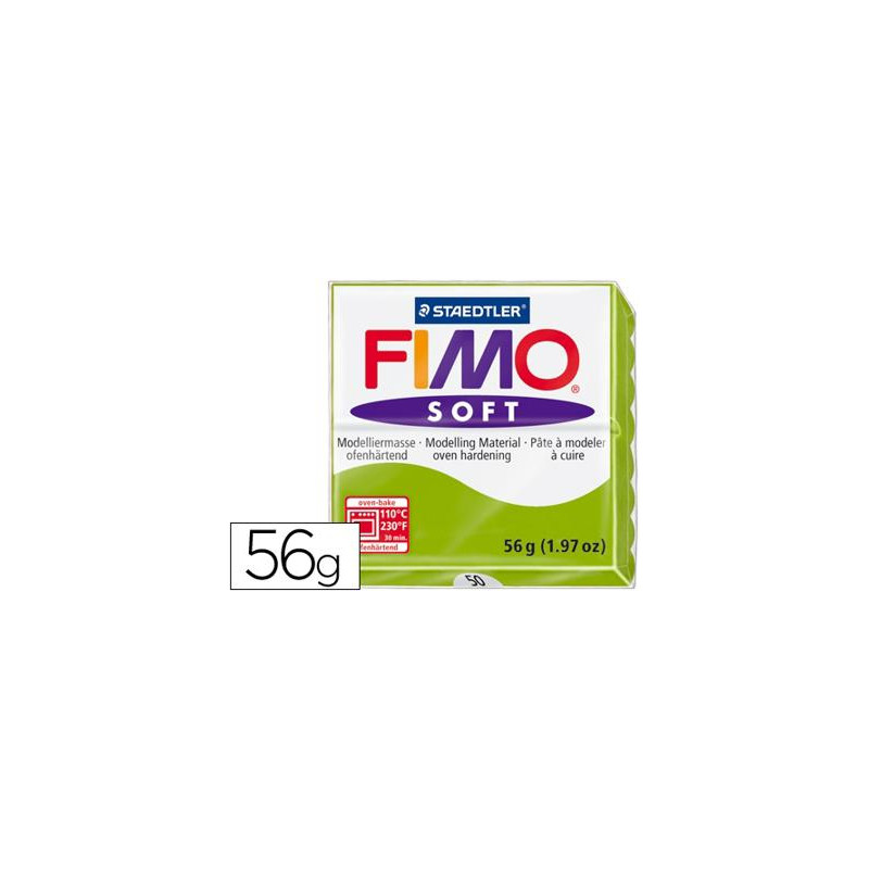 PASTA STAEDTLER FIMO SOFT 57 GR COLOR VERDE MANZANA