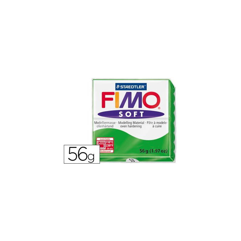 PASTA STAEDTLER FIMO SOFT 57 GR COLOR VERDE TROPICAL