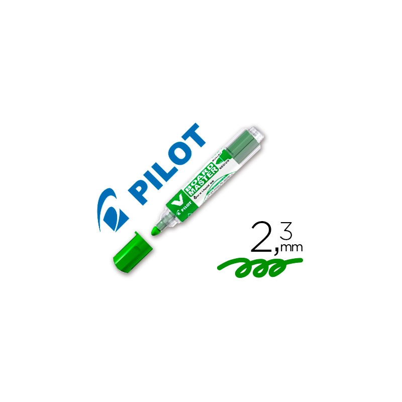 ROTULADOR PILOT V BOARD MASTER PARA PIZARRA BLANCA VERDE TINTA LIQUIDA TRAZO 2,3MM