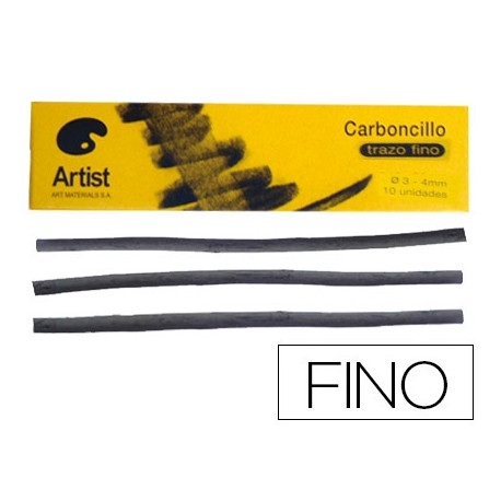 CARBONCILLO ARTIST FINO 3-4 MM CAJA DE 10 UNIDADES