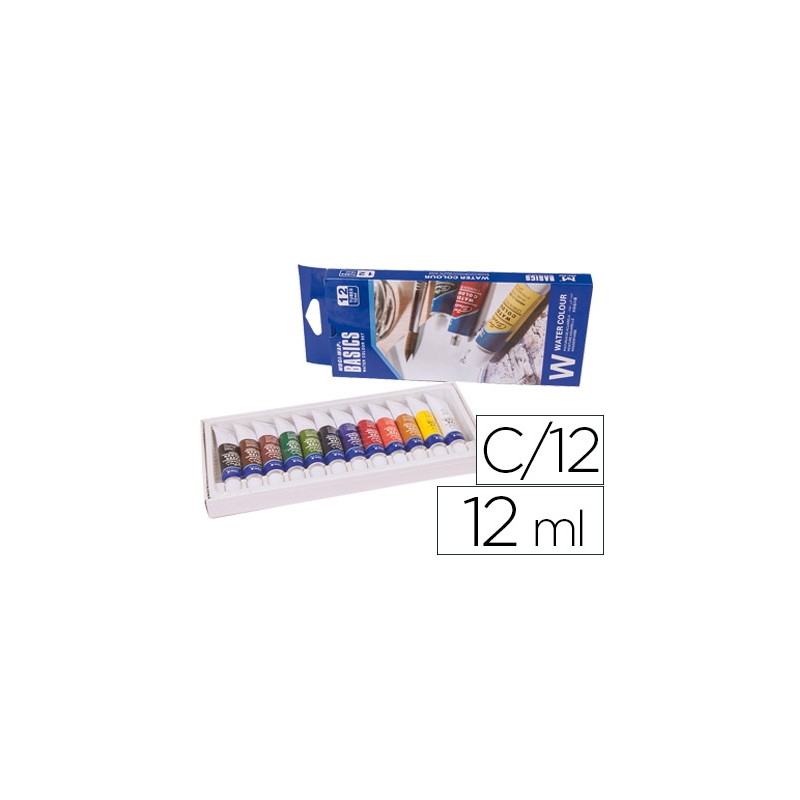 ACUARELA ARTIST CAJA CARTON DE 12 COLORES SURTIDOS 12 ML