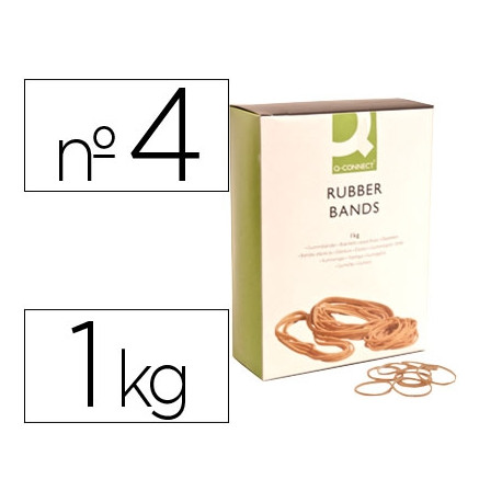 GOMILLAS ELASTICAS Q-CONNECT 1000 GR NUMERO 4 40 X 2 MM