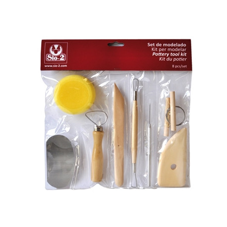 INSTRUMENTOS DE MODELAR ARCILLA SIO-2 SET DE 8 PIEZAS