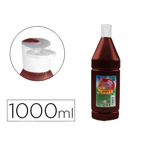 TEMPERA LIQUIDA JOVI ESCOLAR 1000 ML MARRON