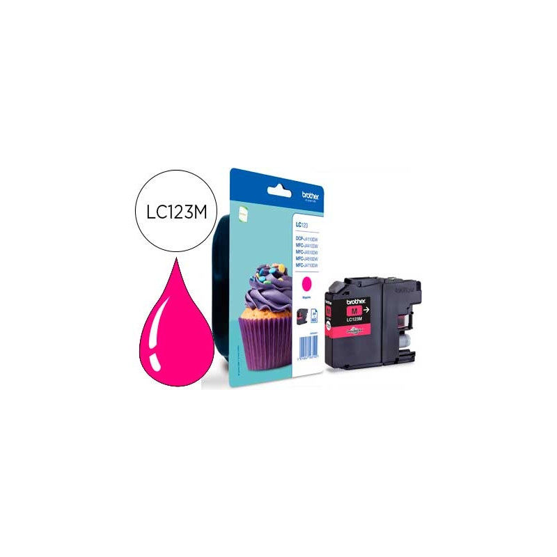 INK-JET BROTHER DCP-J132W/152W /552DW/752DW MFC-J740DW/650DW/870DW MFC-J4410DW/4510DW MAGENTA 600 PA