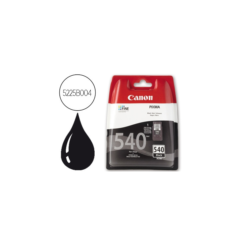 INK-JET CANON PG-540 NEGRO PIXMA MG2150/3150/3250/3550 8ML