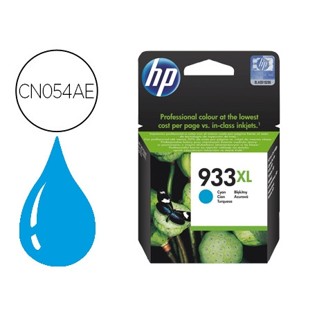 INK-JET HP 933XL CIAN CN054AE OFFICEJET 6100/6600/6700 PREMIUM CAPACIDAD 825 PAG