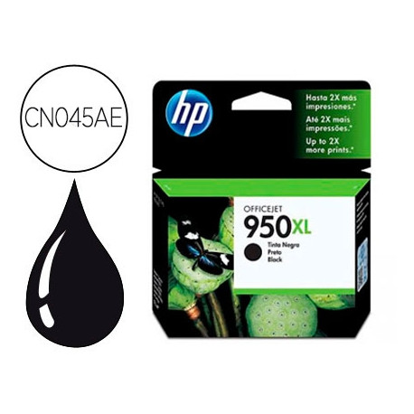 INK-JET HP 950XL NEGRO CN045AE CAPACIDAD 2300 PAG