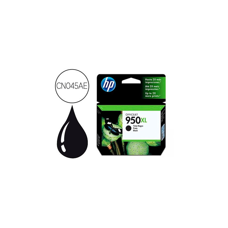 INK-JET HP 950XL NEGRO CN045AE CAPACIDAD 2300 PAG