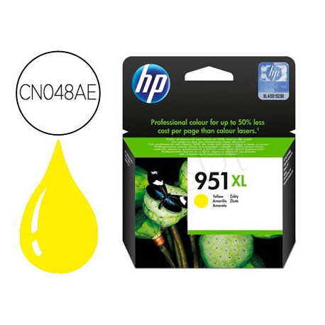 INK-JET HP 951XL AMARILLO CN048AE CAPACIDAD 1500 PAG