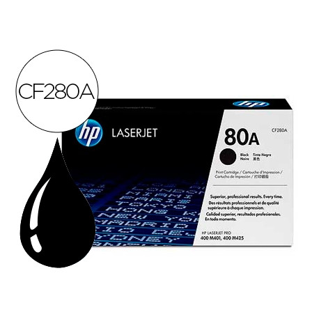 TONER HP LASERJET NEGRO CF280A 2700 PAG