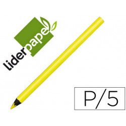 LAPICES FLUORESCENTE LIDERPAPEL JUMBO NEON AMARILLO